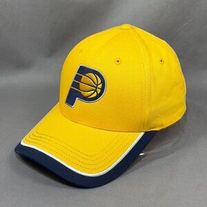 Main Gate Indiana Pacers NBA Strapback Hat Lucas Oil Gold Golf Promo Golfer Mens